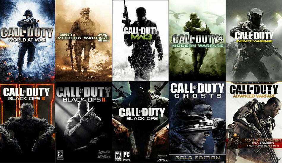 call of duty modern warfare all games list