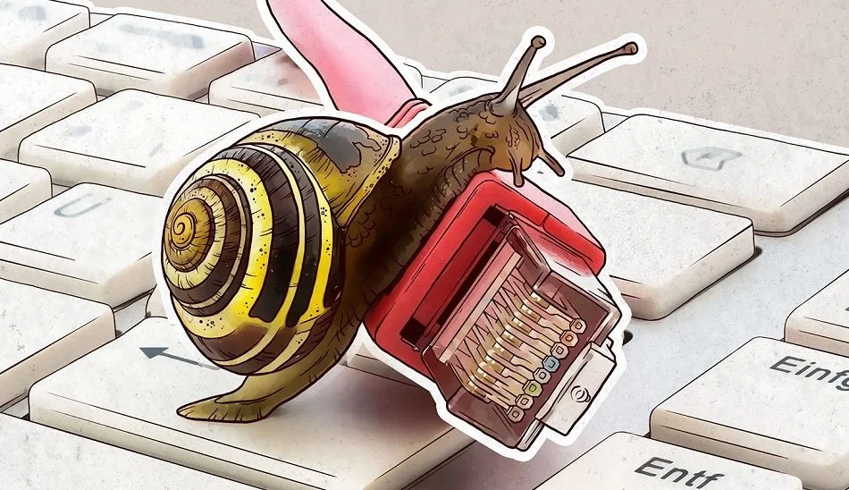 slow-internet-snail/ کاهش سرعت اینترنت