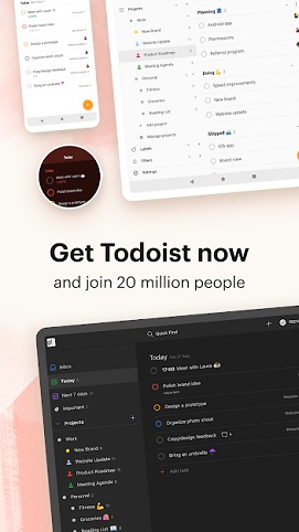 بهترین ابزارک گوشی اندروید - Todoist