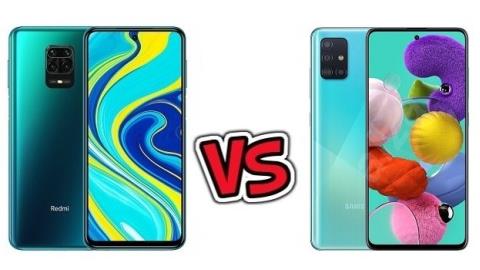 redmi note 9 pro vs a51