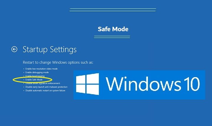 ورود به Safe mode در ویندوز 10