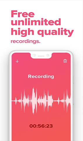 7. Rev Voice Recorder بهترین برنامه ضبط صدای با گوشی