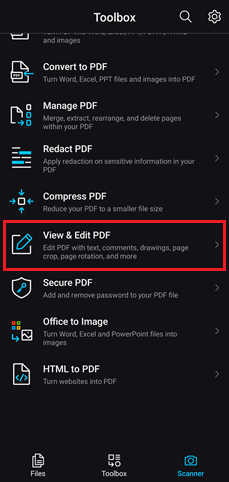 ویرایش فایل pdf 