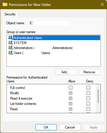 رفع ارور access is denied در ویندوز 10