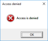 رفع ارور access denied در اینترنت