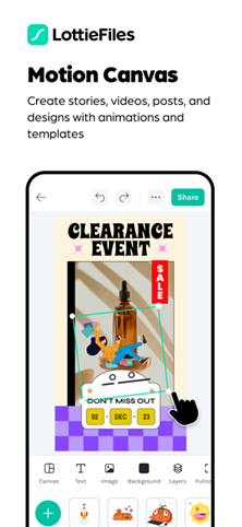 برنامه LottieFiles برای انیمیشن سازی
