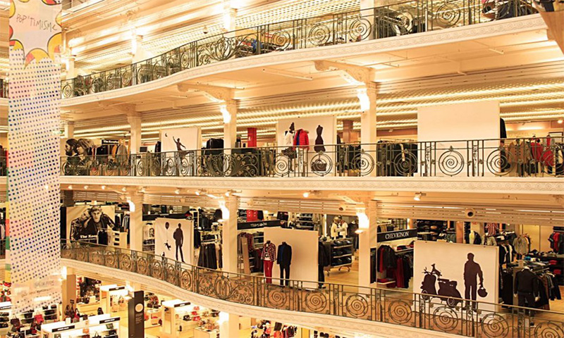 مرکز خرید پرنتام اُسمان از لوکس ترین مراکز خرید پاریس