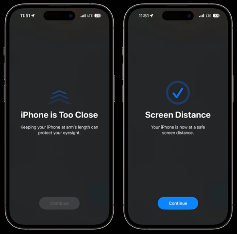 screen distance چیست