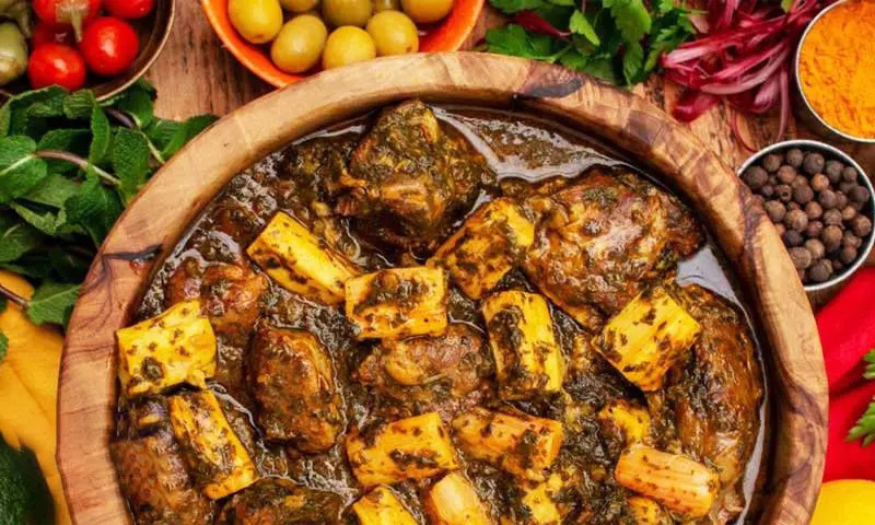 خورش ریواس - از بهترین غذاهای کردستان