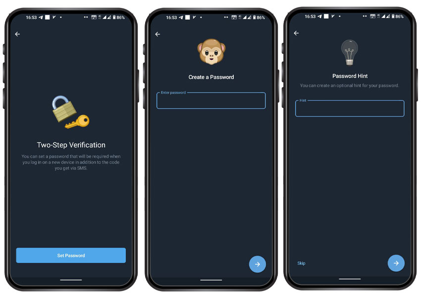 افزایش امنیت تلگرام با Two-Step Verification