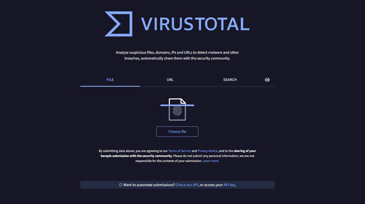 تشخیص سالم بودن فایل های دانلودی در VirusTotal