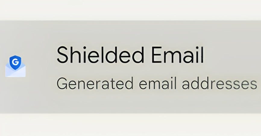 Shielded Email گوگل